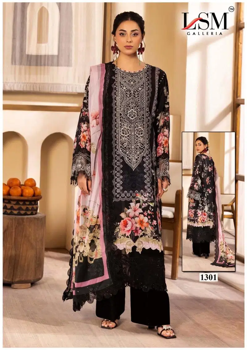 Parian Dream Vol 13 By Lsm Lawn Cotton Pakistani Dress Material Orders In India